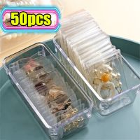 【hot】∋  50Pcs Transparent Jewelry Organizer Anti-Oxidation Earring Necklace Storage Holder