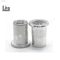 ◆┇ 20-50pcs M3 M4 M5 M6 M8 M10 Flat Head Threaded aluminum Rivet Insert Nutsert Cap Rivet Nut