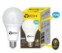 หลอดไฟ LED A60 15w. RICH ขั้ว E27 ECO LIFE แสงขาว (Daylight)