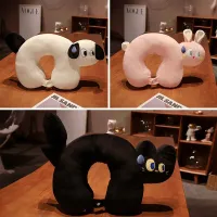 ตุ๊กตาหมอนรองคอกำมะหยี่รูปสัตว์ตาใหญ่สุดสร้างสรรค์น่ารักหมอนเดินทางรูปตัวยูสุดสร้างสรรค์ของตกแต่งห้องของขวัญสำหรับเด็กผู้หญิง