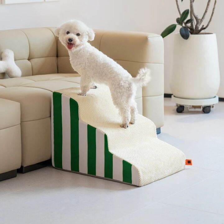 Mewoofun Dog Pet Dog 3 Steps Stairs Ladder Steps Dog Sofa Up And