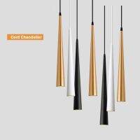 Pendant Lights Cone Long Tube Led Hanging Lamp Kitchen Lighting Fixtures 12W Anti-glare Dimmable Ceilin Lighting