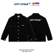Áo khoác jacket nhung tăm ST17 City Cycle unisex form rộng nam nữ oversize