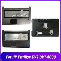 Tudung Belakang untuk HP Pavillion DV7 DV7-6000หน้าจอ LCD สำหรับแล็ปท็อป Palmrest dengan Lubang Fratas Bawah Kes Hitam