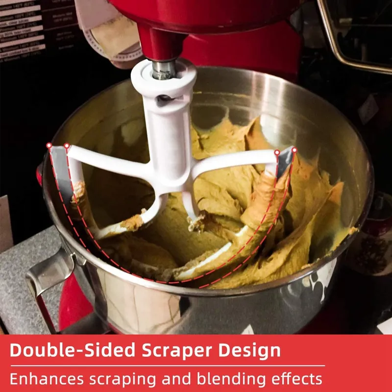 Stand mixer flat beater attachment with silicone spatula 5KPM5, KitchenAid