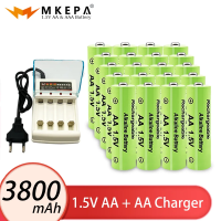 Con 1.5V AA 3800MAh Ny-mh แบตเตอรี่แบบชาร์จไฟได้แบตเตอรี่ชาร์จได้1 5V ไฟฉายเอเอของเล่นนาฬิกาของเล่นผู้เล่น MP3เมาส์พื้นฐานเมาส์ไร้สายแป้นพิมพ์ไร้สาย