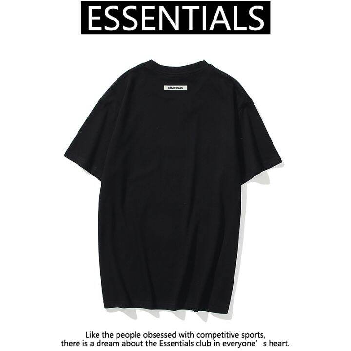 พร้อมส่ง-เสื้อยืดลําลอง-แขนสั้น-พิมพ์ลายโลโก้ตัวอักษร-fear-of-god-essentials-ขนาดใหญ่-สําหรับผู้ชาย-lwk