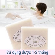 Xà Phòng Cám gạo Tắm Trắng Thái Lan- Xà Bông Cục Thái Lan Thơm Dịu