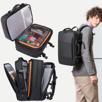FULL DESIGN 45L expanding large capacity travel Waterproof Backpack 17" Laptop Backpack Travel FAA Flight Approved Weekender Bag