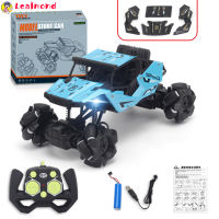 Leal In Stock DIY Self-Assembling Remote Control Car Rechargeable Children Off-Road Vehicle Assembled Stunt Rc Car For Kids Gifts