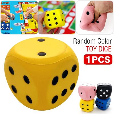 ；。‘【； Mayitr Big Sponge Dice 1Pcs/Soft And Elastic Toys Color Solid Point Dice Side Length 7.5Cm Cognitive Amusing Props