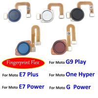 ใหม่สําหรับ Moto G9 Play One Hyper G Power E7 Plus ปุ่มโฮมลายนิ้วมือ Touch ID เซนเซอร์ Flex Cable Ribbon อะไหล่ทดแทน