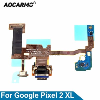【❉HOT SALE❉】 anlei3 Aocarmo ไมโครโฟนสายพอร์ตที่ชาร์จแบบยืดหยุ่นได้แท่นชาร์จ Usb ชนิด C ไมโครโฟนด้านล่างสำหรับ2xl Google Pixel 2 Xl
