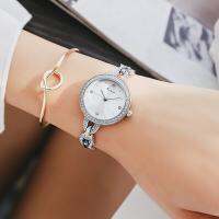 KIMIO Top Brand Full Rhinestone Women Bracelet Watch 2021 Silver Luxury Dress Watches Quartz Wristwatch Clock NO.2