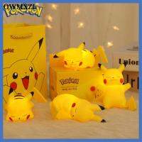 OWMXZL ที่ส่องสว่างส่องสว่าง การ์ตูนลายการ์ตูน อะนิเมะแอคชั่น ไฟกลางคืน Pikachu อุปกรณ์ตกแต่งห้อง ของเล่นโปเกมอน เครื่องประดับแอลอีดี