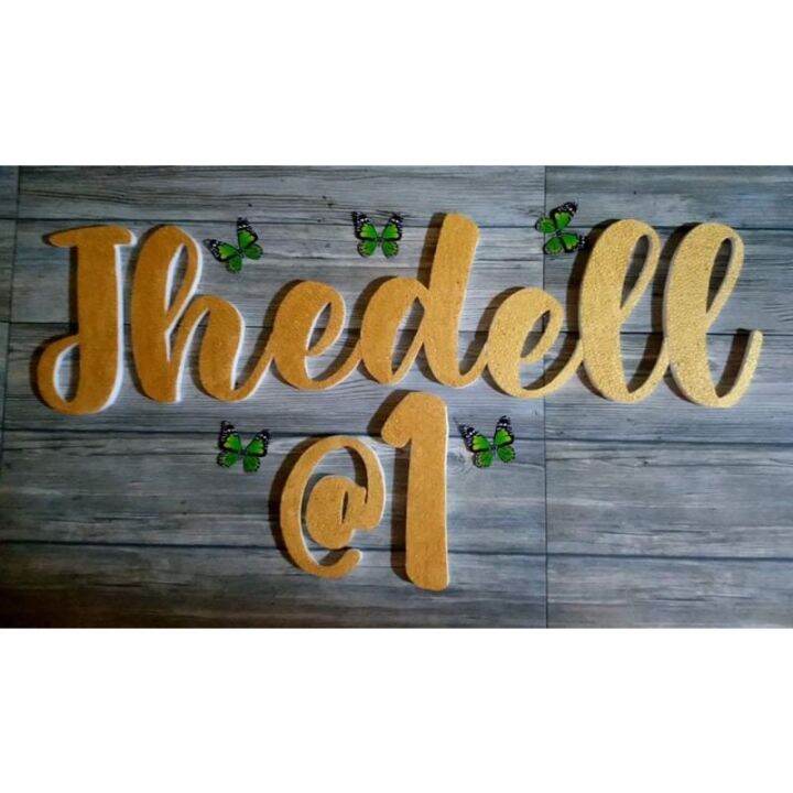 Styrofoam lettering with color price 8 inches per letter Lazada PH