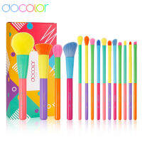 Docolor ที่มีสีสันชุดแปรงแต่งหน้าเครื่องสำอางแป้งผสมรองพื้นปัดแก้มอายแชโดว์ใบหน้าคาบูกิผสมแปรงแต่งหน้าเครื่องมือความงาม