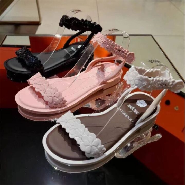 2023-melissa-summer-new-womens-jelly-shoes-fashion-casual-soft-sole-one-line-with-flower-style-sandals