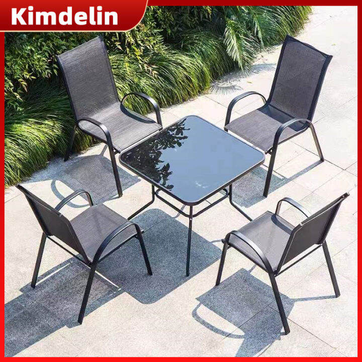 KIMDELIN Modern Outdoor Furniture Outdoor Chairs Balcony Luxury Mesh