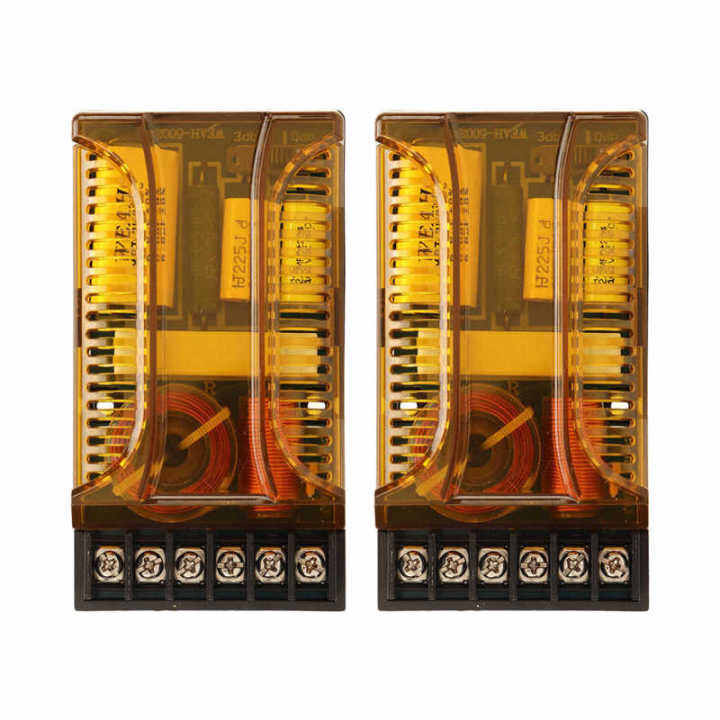 Car Audio Crossover 12V 120W Heat Dissipating 2 Way Car Audio Speaker Crossover for Vehicle