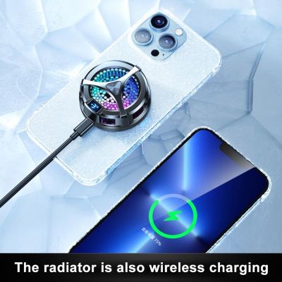 ┋☂♙ Universal Mobile Phone Cooler Magnetic Cooling Fan Phone Accessories Phone Cooling Fan Radiator Type-c Portable Cooler Heat Sink