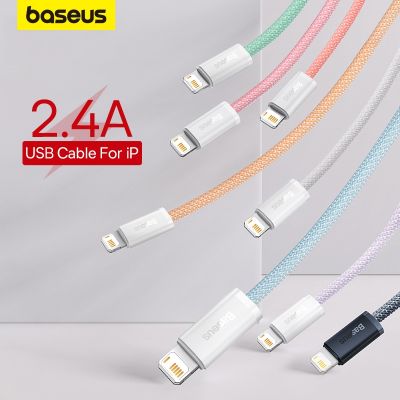 Baseus สายชาร์จ USB 2.4A ชาร์จเร็ว สําหรับ iPhone 14 pro max 13