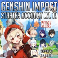 Genshin impact ID【Fast delivery】Klee+other characters combination low AR