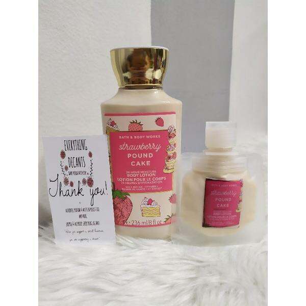 Strawberry Pound Cake Body Lotion in 30ml Decant by Bath and Body Works