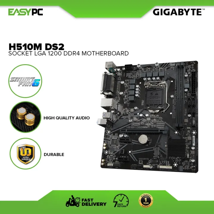 EasyPC | Gigabyte H510M DS2 Socket LGA 1200, Smart Fan 6, High-Quality ...