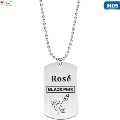 LT【ready stock】Bbyter KPOP BTS BLACKPINK GOT7 EXO SEVENTEEN TWICE Necklace Pendant Jewelry Gift New1【cod】