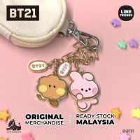 [OFFICIAL] Bt21 พวงกุญแจโลหะ ลาย Minini YuraYura BTS BT21 TinyTAN BangTan Kpop Merch