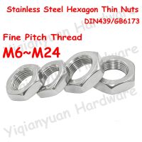 【hot】▨○◕ DIN439 GB6173 Thin Nuts Chamfered with Pitch M12 M14 M16 M18 M20