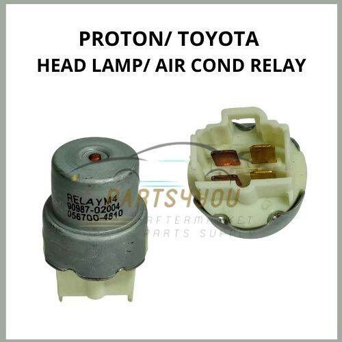 HEAD LAMP RELAY TOYOTA PROTON ISWARA SAGA WIRA 9098702004 (ROUND SOCKET 4PIN) AIR COND RELAY