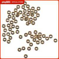 PING3693 100Pcs 6mm, ความหนา1.8mm, ขนาดรู1.8mm 6mm ยาวนานแผ่นทองเหลือง rondelle spacer ลูกปัด สีทองทอง ทองเหลืองเบิ้ล ที่กั้นระยะลูกปัดโลหะ มีเสน่ห์มีเสน่ห์ ชุบทองอ่อนทรงกลมแบนเครื่องประดับ spacers โลหะ สาวๆ