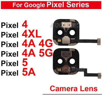 สำหรับ Google Pixel กล้องหลัง4G 5G 5 5A พร้อมกรอบและสติกเกอร์ + สายเคเบิลงอได้พิกเซล4 XL ชิ้นส่วนอะไหล่4A 4XL