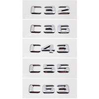 Upgrade Metal Car Rear Sticker for Mercedes Benz Letter C32 C36 C43 C55 C63 C180 C400 C500 C550 Auto Trunk E