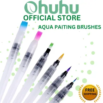 Professional Watercolor Brush Markers Pen 24 Colors of Ohuhu, Water Based  Drawing Marker Brushes W/A Blending Aqua Pen, Water Soluble for Adult