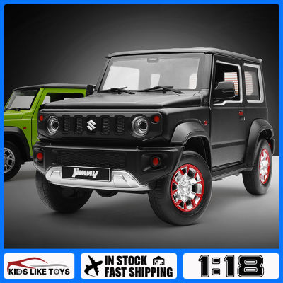 รถบรรทุกโมเดลรถยนต์ของเล่นอัลลอย Suzuki Jimny SUV สำหรับ Kids Toys ยานพาหนะงานอดิเรกรถ1:18 KLT