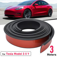 รถ Fender Flare Wheel Arch Wing Expander Eyebrow Protector Auto Mudguard Lip Body Cover Splash Guard สำหรับ Tesla รุ่น3 S X Y