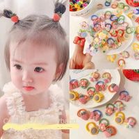 ✒ↂ 10Pcs/Set Cute Cartoon Bear Rabbit Hair Band Girls Elastic Rubber Band Headwear Flower Bow Baby Kids Hair Accessories Ornaments