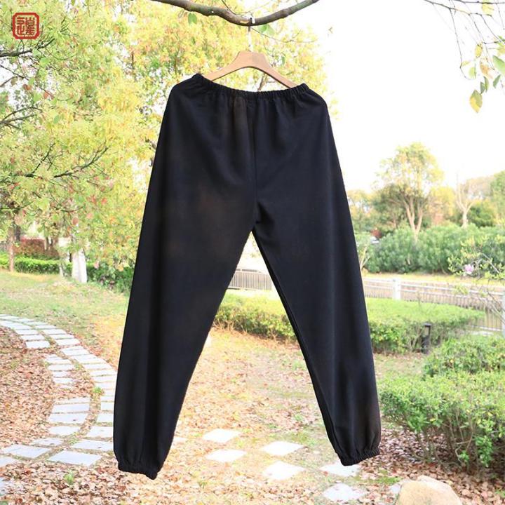 กางเกงน้ำดังเสื้อคลุมเครื่องแต่งกายสาธารณรัฐจีนลมกังฟูกางเกงหลวมหลาใหญ่กางเกงผู้ชายจีนย้อนยุคโคมไฟ