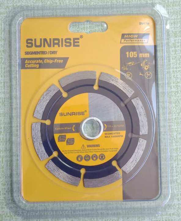 Sunrise diamond tile cutter 4" segmented 201 Lazada PH