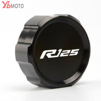 With Logo Aluminum Motorcycle Accessories Rear Brake Fluid Reservoir Cap Oil Cup For YAMAHA YZFR125 YZF R125 2014 2015 - 2020