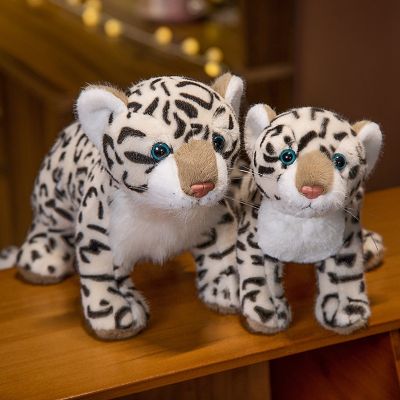 43Cm ตุ๊กตาการ์ตูนจำลองของเล่นน่ารัก Plush เสือดาวหิมะตุ๊กตาหมอนแฟนซีแต่งบ้านน่ารักนุ่มเป็นของขวัญสำหรับเทศกาลวันเกิด