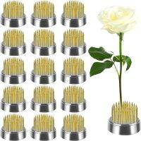 16 Pcs Flower Frogs Kenzans Round Floral Pin Frogs Vase Flower Arranger Arrangement Pin Frog Fixed Tools(0.9Inch)