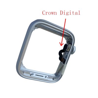 New Side Roller Home Button/Digital Crown Aluminum Middle Frame Body Plate Chassis For Apple Watch Series 4 5 SE 6 40mm 44mm