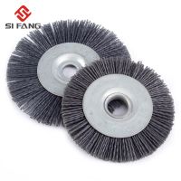 90mm/110mm Abrasive Wire Grinding Flower Head Abrasive Nylon Wheel Woodwork Polishing Brush Bench Grinder For Wood Furniture Cleaning Tools