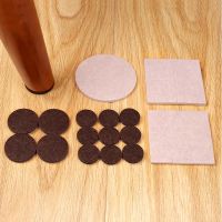 Anti-Slip Felt Chair Leg Pads Floor Protectors Furniture Legs Table Leg Covers Self-Adhesive Round Square Bottom Pads Furniture Protectors Replacement