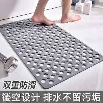 Long Bathtub Mat Tpe Door Mat Bathroom Anti-slip Mat With Drain