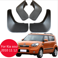 4Pcs สำหรับ Kia Soul 2010 2011 2012รถ Mud Flaps ด้านหน้าด้านหลัง Fender Flares Splash Guards Auto Mudflaps Mudguards